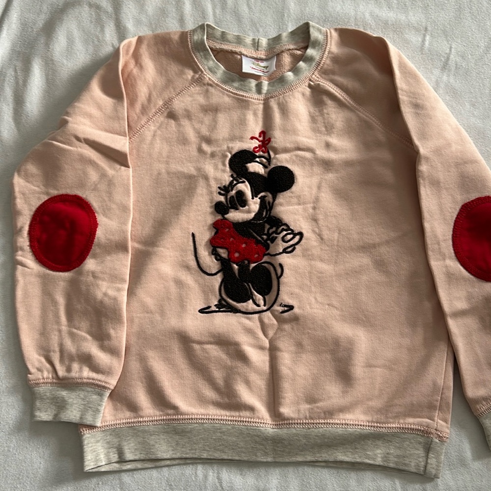 Hanna Anderson Disney Minnie Mouse embroidered sweatshirt size 120 NWOT